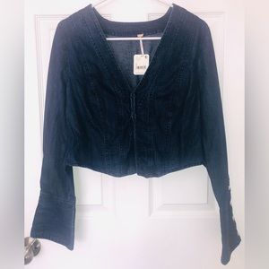 Free People denim top (S)